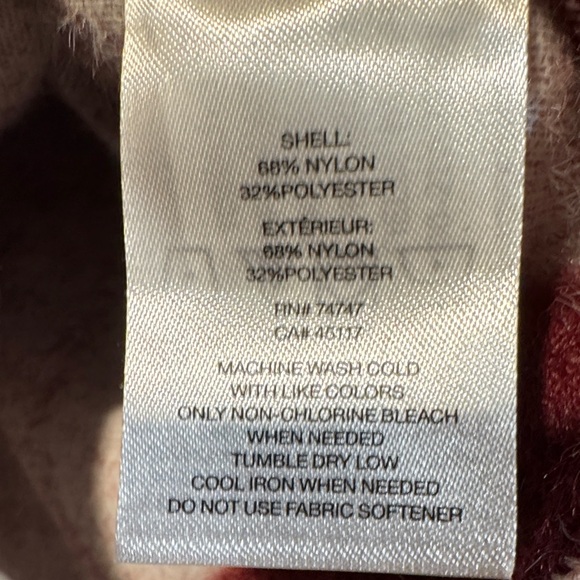 Natural Reflections Women’s Maroon Checkered Jacket - Picture 3 of 3